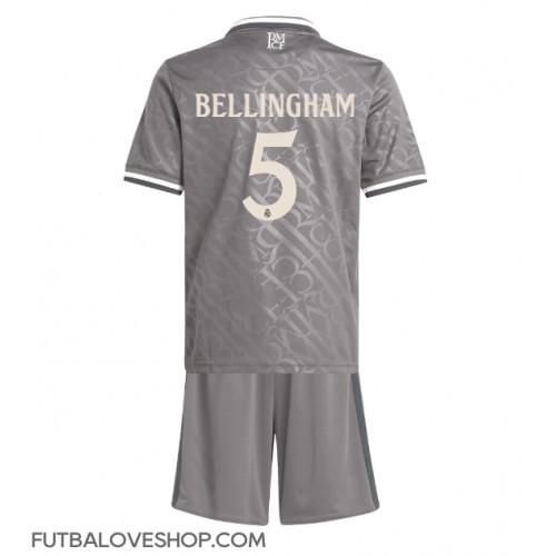 Dres Real Madrid Jude Bellingham #5 Tretina pre deti 2024-25 Krátky Rukáv (+ trenírky)